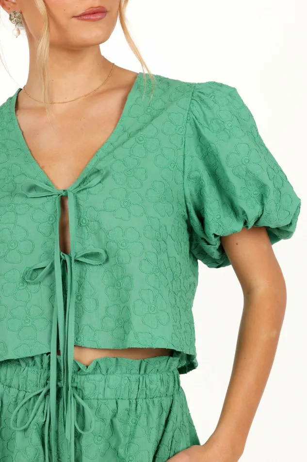 Blouses and Shirts Petal and Pup Women Hanna Short Set Green