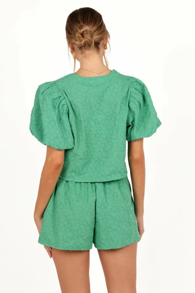 Blouses and Shirts Petal and Pup Women Hanna Short Set Green