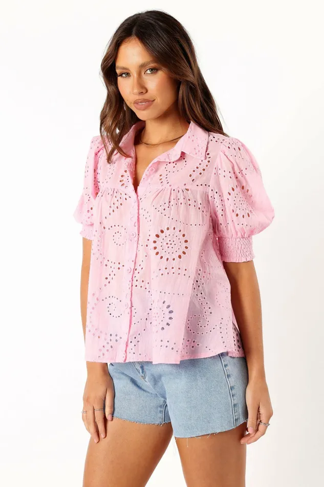 Blouses and Shirts Petal and Pup Women Janelle Top Pink