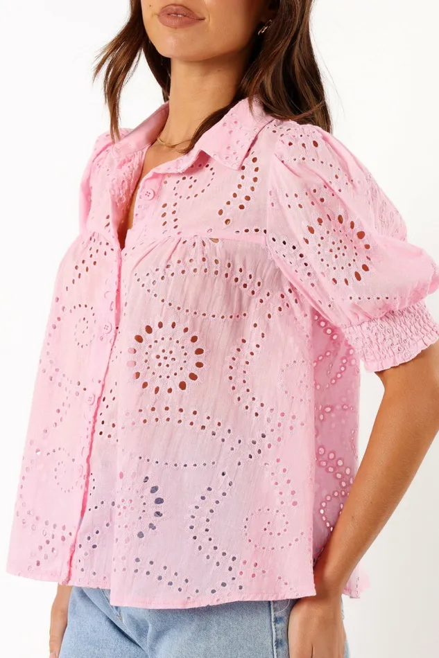 Blouses and Shirts Petal and Pup Women Janelle Top Pink