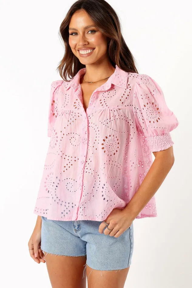 Blouses and Shirts Petal and Pup Women Janelle Top Pink