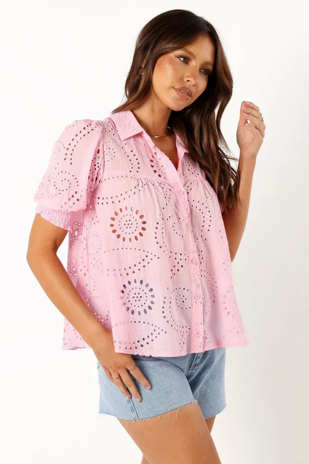 Blouses and Shirts Petal and Pup Women Janelle Top Pink