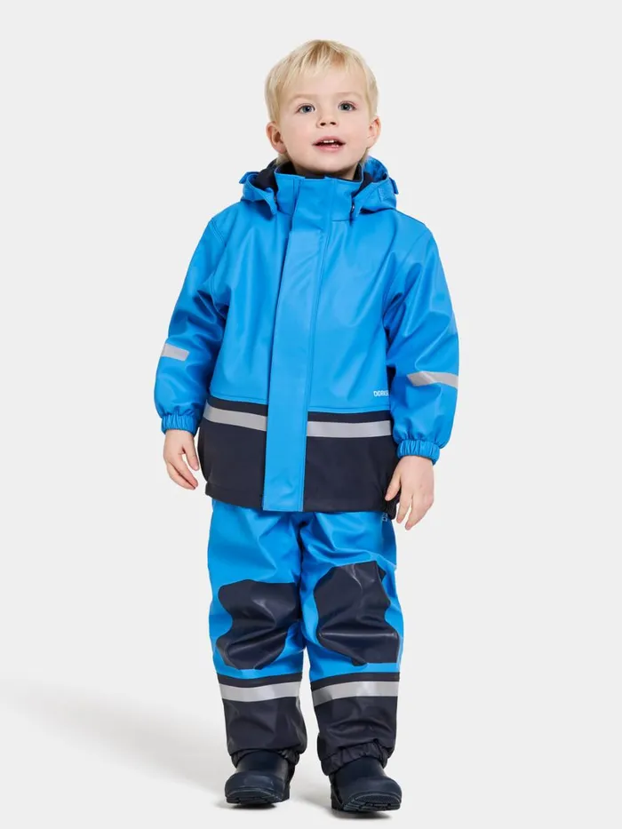 Boardman Kids039 Set Galon Sharp Blue Kids Didriksons Lined Rain Set