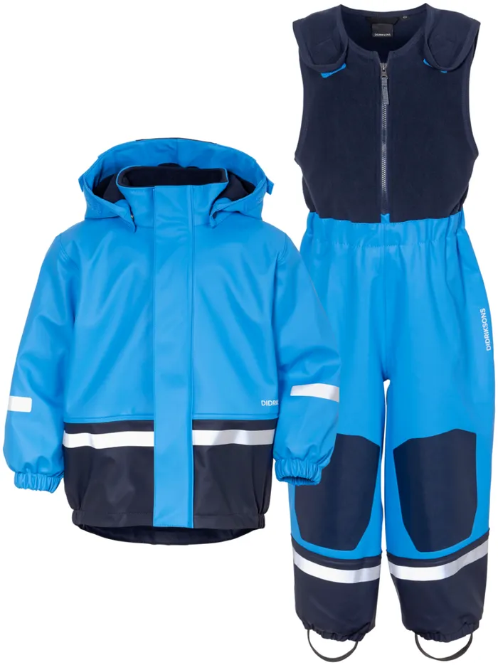 Boardman Kids039 Set Galon Sharp Blue Kids Didriksons Lined Rain Set