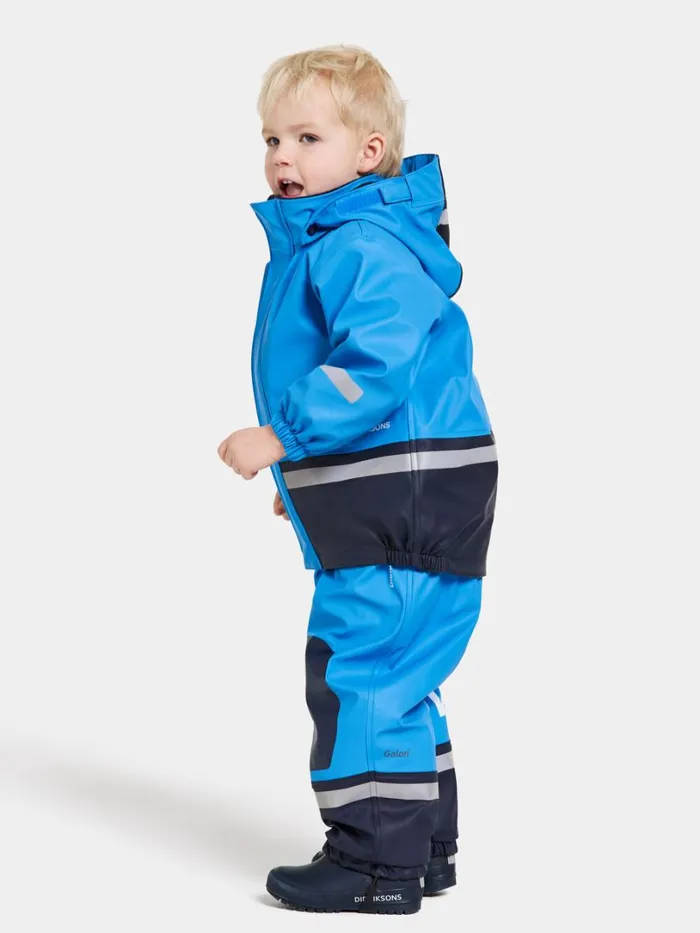 Boardman Kids039 Set Galon Sharp Blue Kids Didriksons Lined Rain Set