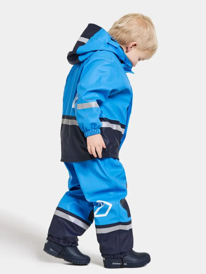 Boardman Kids039 Set Galon Sharp Blue Kids Didriksons Lined Rain Set