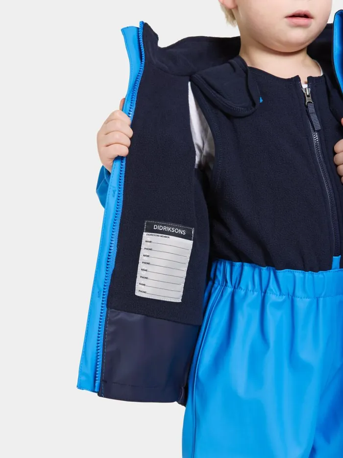 Boardman Kids039 Set Galon Sharp Blue Kids Didriksons Lined Rain Set