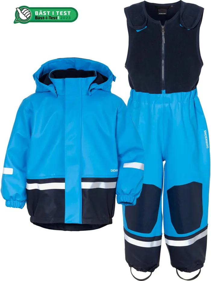 Boardman Kids039 Set Galon Sharp Blue Kids Didriksons Lined Rain Set