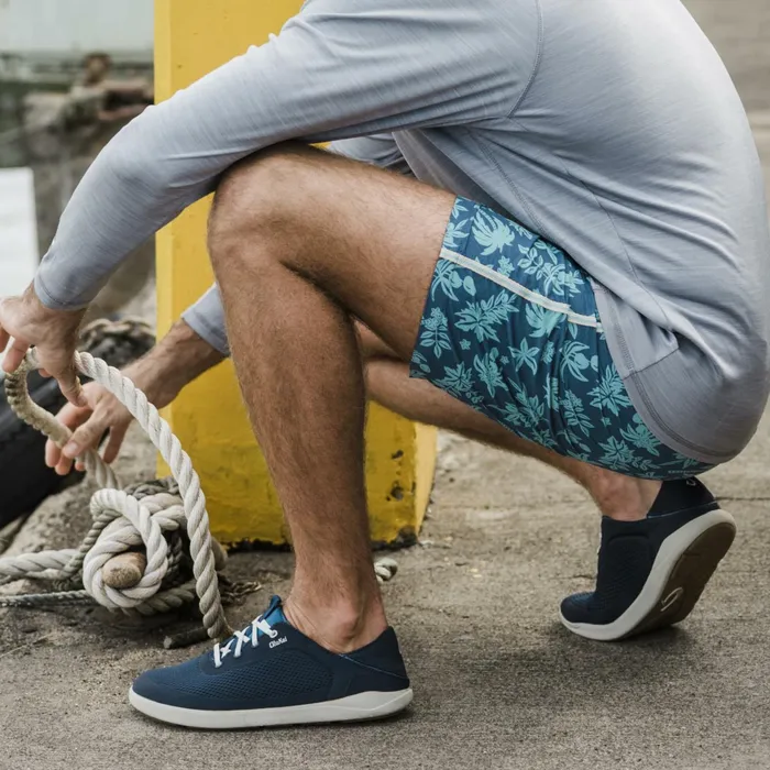 Boat Shoes Men Olukai Moku Pae Boat Shoes 8211 Trench Blue Off White