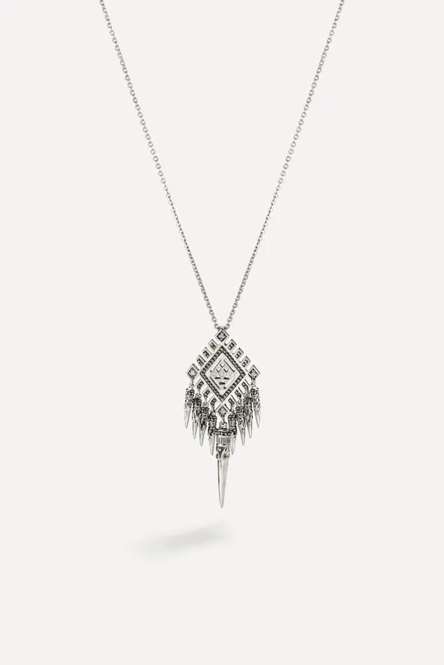 Boho Necklace Jazzy Gray Women Baandsh Jewelry