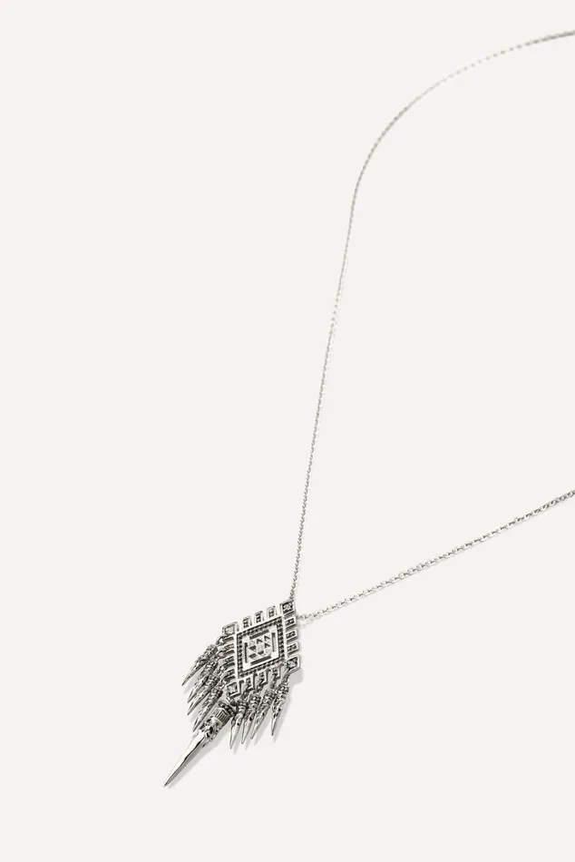 Boho Necklace Jazzy Gray Women Baandsh Jewelry