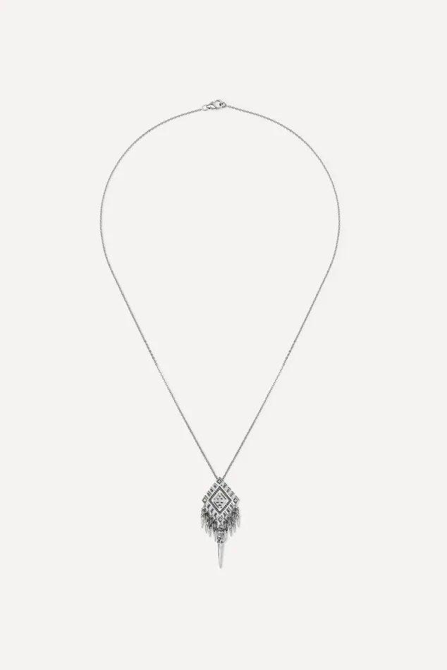 Boho Necklace Jazzy Gray Women Baandsh Jewelry