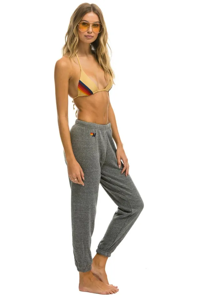 Bolt Sweatpants 8211 Heather Grey Women Aviator Nation Sweatpants