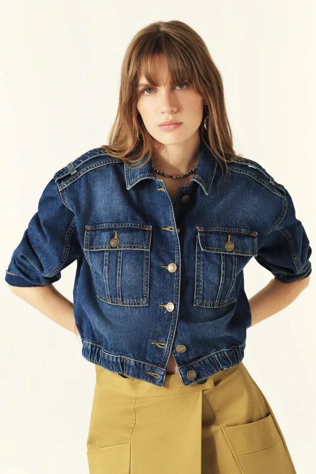 Bolto Jacket Bolto Blue Women Baandsh Jackets and Coats