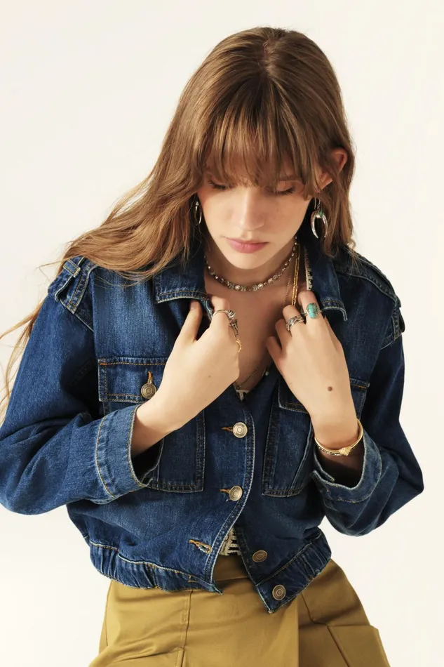 Bolto Jacket Bolto Blue Women Baandsh Jackets and Coats