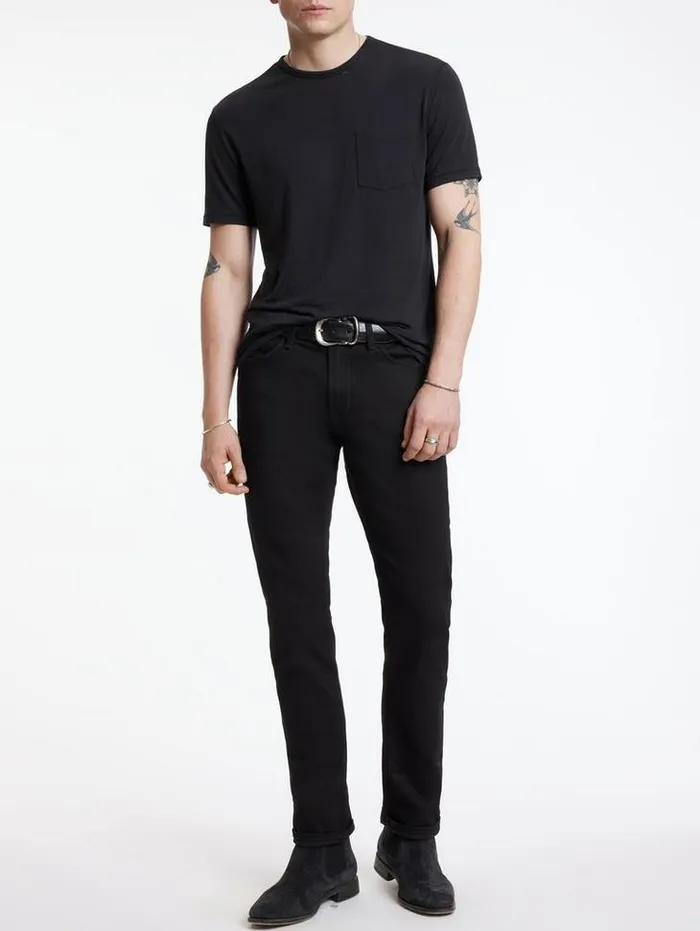 BOND BURNOUT TSHIRT Black Men John Varvatos TShirts