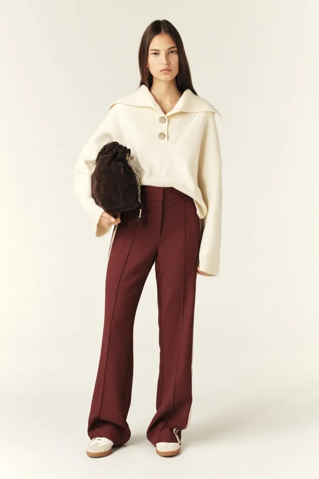 Bootcut Pants Soda Red Women Baandsh Pants and Jeans