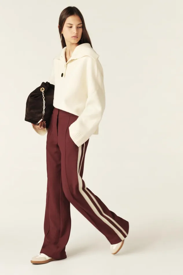 Bootcut Pants Soda Red Women Baandsh Pants and Jeans