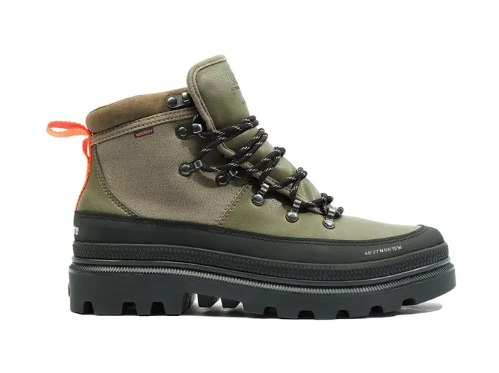 Boots Kids PALLADIUM PALLATROOPER HIKER WP X FINISTERRE Olive Night