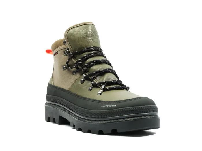 Boots Kids PALLADIUM PALLATROOPER HIKER WP X FINISTERRE Olive Night Boots Kids PALLADIUM PALLATROOPER HIKER WP X FINISTERRE Olive Night