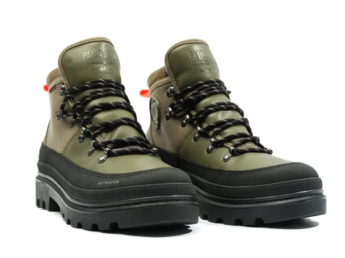 Boots Kids PALLADIUM PALLATROOPER HIKER WP X FINISTERRE Olive Night Boots Kids PALLADIUM PALLATROOPER HIKER WP X FINISTERRE Olive Night