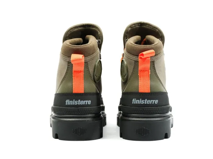Boots Kids PALLADIUM PALLATROOPER HIKER WP X FINISTERRE Olive Night Boots Kids PALLADIUM PALLATROOPER HIKER WP X FINISTERRE Olive Night