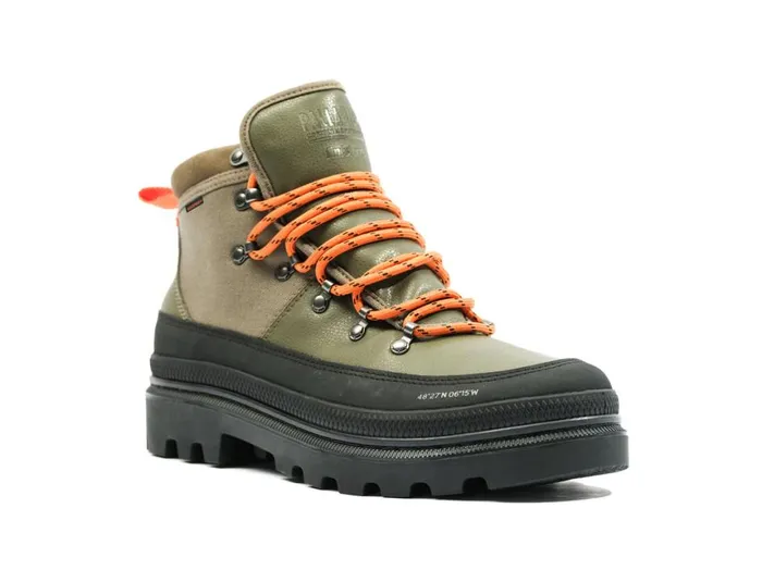Boots Kids PALLADIUM PALLATROOPER HIKER WP X FINISTERRE Olive Night Boots Kids PALLADIUM PALLATROOPER HIKER WP X FINISTERRE Olive Night