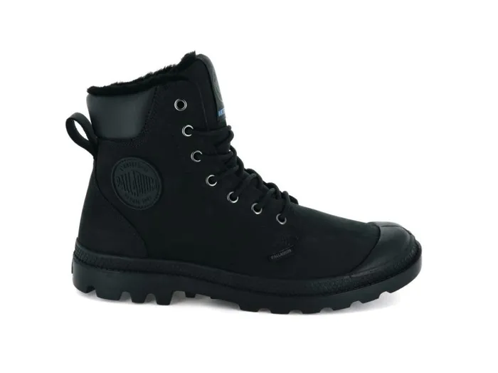 Boots Kids PALLADIUM PAMPA SPORT CUFF WPS Blackblack