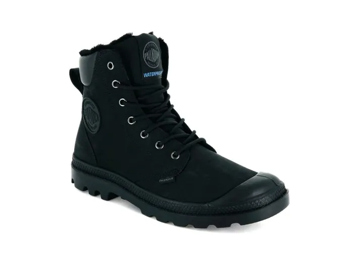 Boots Kids PALLADIUM PAMPA SPORT CUFF WPS Blackblack Boots Kids PALLADIUM PAMPA SPORT CUFF WPS Blackblack