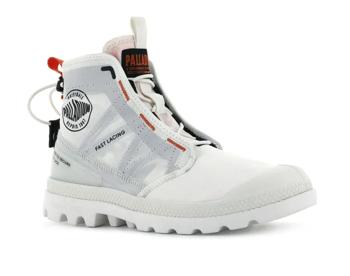 Boots Kids PALLADIUM PAMPA TRAVEL LITE Star White Boots Kids PALLADIUM PAMPA TRAVEL LITE Star White