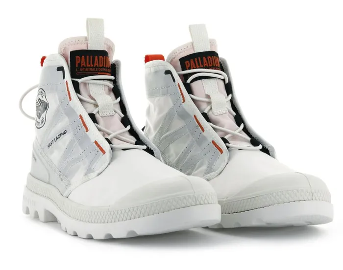 Boots Kids PALLADIUM PAMPA TRAVEL LITE Star White Boots Kids PALLADIUM PAMPA TRAVEL LITE Star White