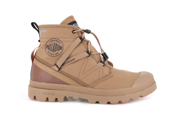 Boots Kids PALLADIUM PAMPA TRAVEL LITE WATERPROOF Brown Sugar