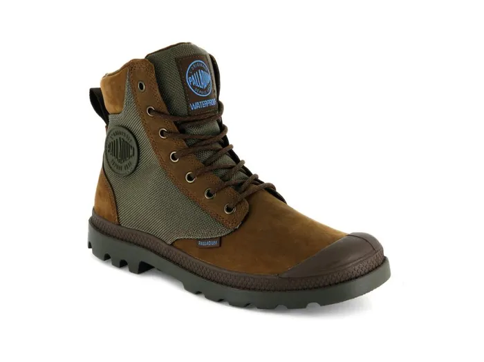 Boots Men PALLADIUM PAMPA SPORT CUFF WPN Bridle Brownmoon Mist Boots Men PALLADIUM PAMPA SPORT CUFF WPN Bridle Brownmoon Mist