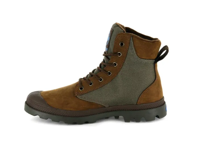 Boots Men PALLADIUM PAMPA SPORT CUFF WPN Bridle Brownmoon Mist Boots Men PALLADIUM PAMPA SPORT CUFF WPN Bridle Brownmoon Mist