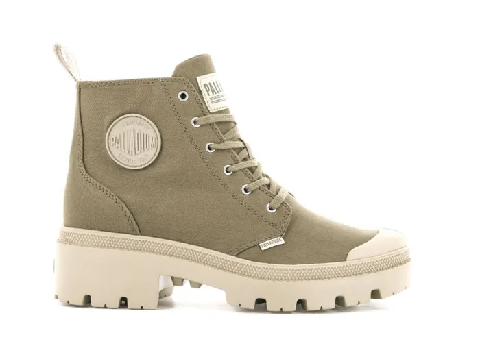 Boots Women PALLADIUM PALLABASE TWILL Butternut
