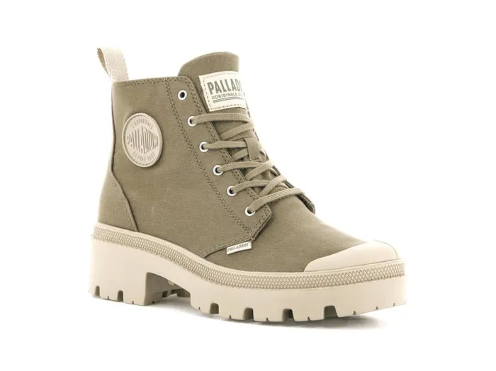 Boots Women PALLADIUM PALLABASE TWILL Butternut Boots Women PALLADIUM PALLABASE TWILL Butternut
