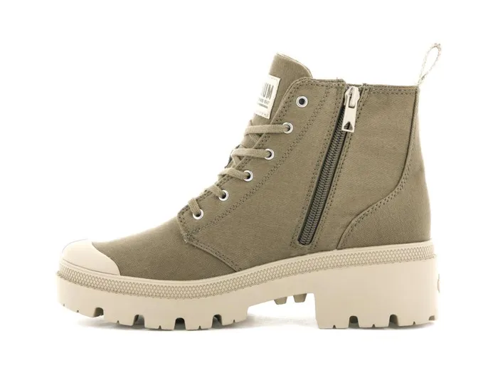 Boots Women PALLADIUM PALLABASE TWILL Butternut Boots Women PALLADIUM PALLABASE TWILL Butternut