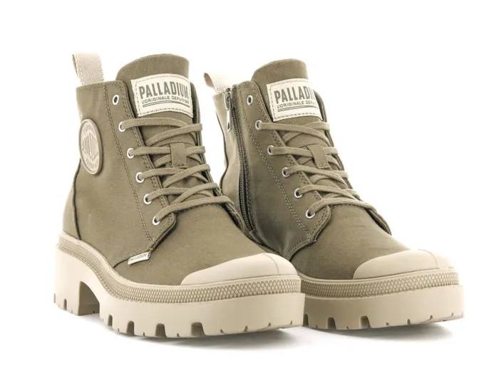 Boots Women PALLADIUM PALLABASE TWILL Butternut Boots Women PALLADIUM PALLABASE TWILL Butternut