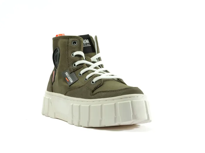 Boots Women PALLADIUM PALLATOWER HI Olive Night Boots Women PALLADIUM PALLATOWER HI Olive Night