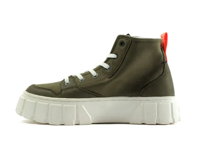 Boots Women PALLADIUM PALLATOWER HI Olive Night Boots Women PALLADIUM PALLATOWER HI Olive Night