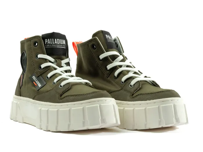 Boots Women PALLADIUM PALLATOWER HI Olive Night Boots Women PALLADIUM PALLATOWER HI Olive Night