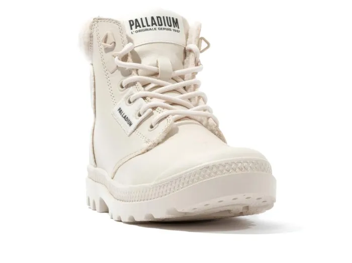 Boots Women PALLADIUM PAMPA HI SNOW WARM Almond Milk Boots Women PALLADIUM PAMPA HI SNOW WARM Almond Milk