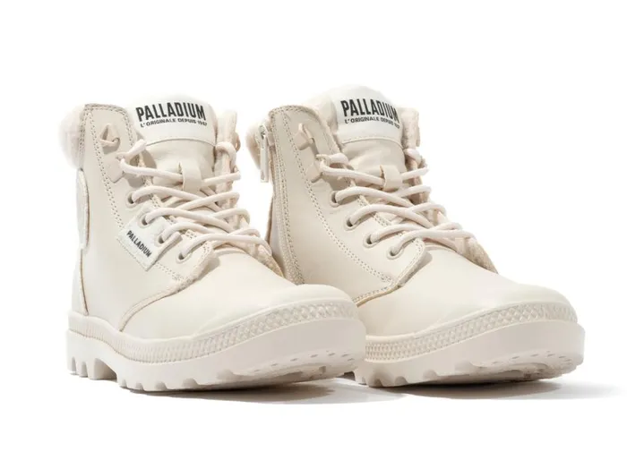 Boots Women PALLADIUM PAMPA HI SNOW WARM Almond Milk Boots Women PALLADIUM PAMPA HI SNOW WARM Almond Milk