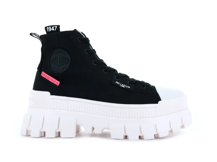 Boots Women PALLADIUM REVOLT HI TX Black Marshmallow