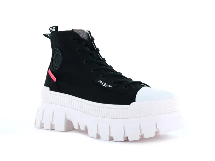 Boots Women PALLADIUM REVOLT HI TX Black Marshmallow Boots Women PALLADIUM REVOLT HI TX Black Marshmallow