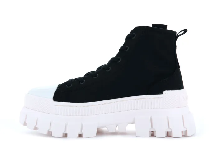 Boots Women PALLADIUM REVOLT HI TX Black Marshmallow Boots Women PALLADIUM REVOLT HI TX Black Marshmallow