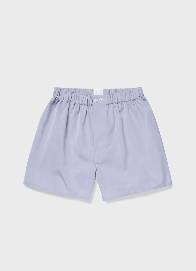 Boxer Shorts Men ussunspel Sea Island Cotton Boxer Shorts Light Blue