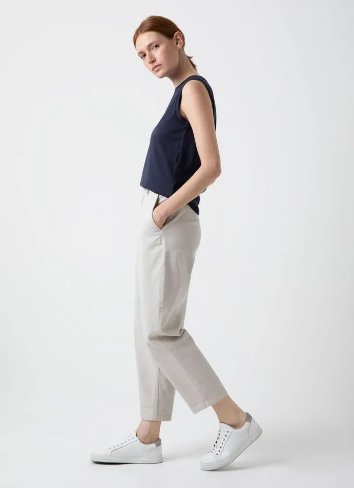 Boy Fit Tank Navy Women SUNSPEL Tshirts and Tops