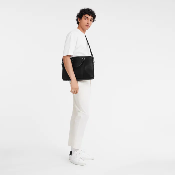 Briefcase Le Foulonn M Briefcase Black Longchamp WomenMen Briefcase Le Foulonn M Briefcase Black Longchamp WomenMen