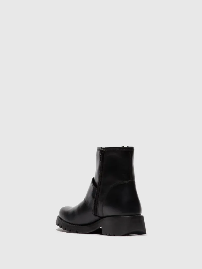 Buckle Ankle Boots RILY991FLY BLACK Women Fly London Ankle Boots
